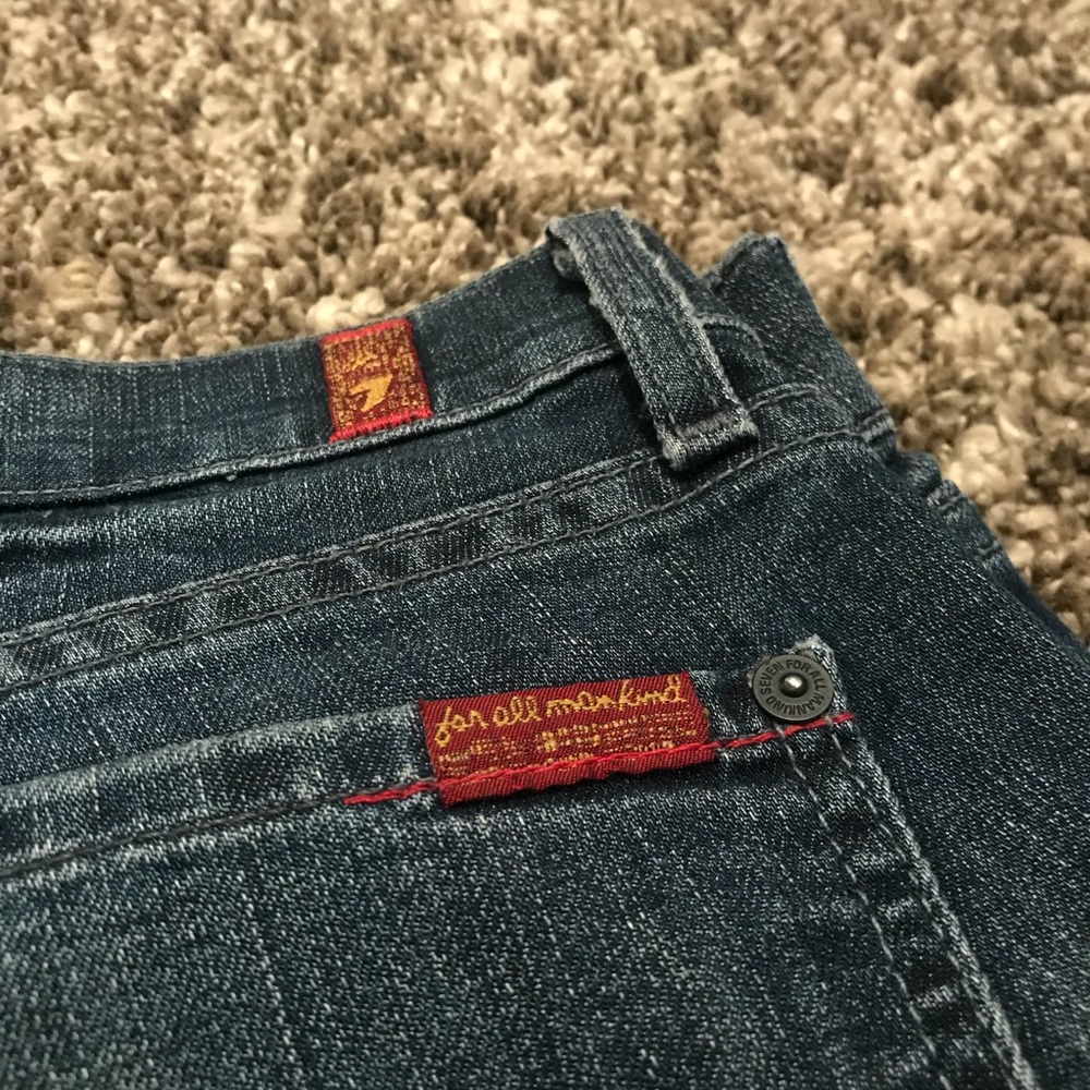 7 For All Mankind Gwenevere Super Skinny Zip Ankle